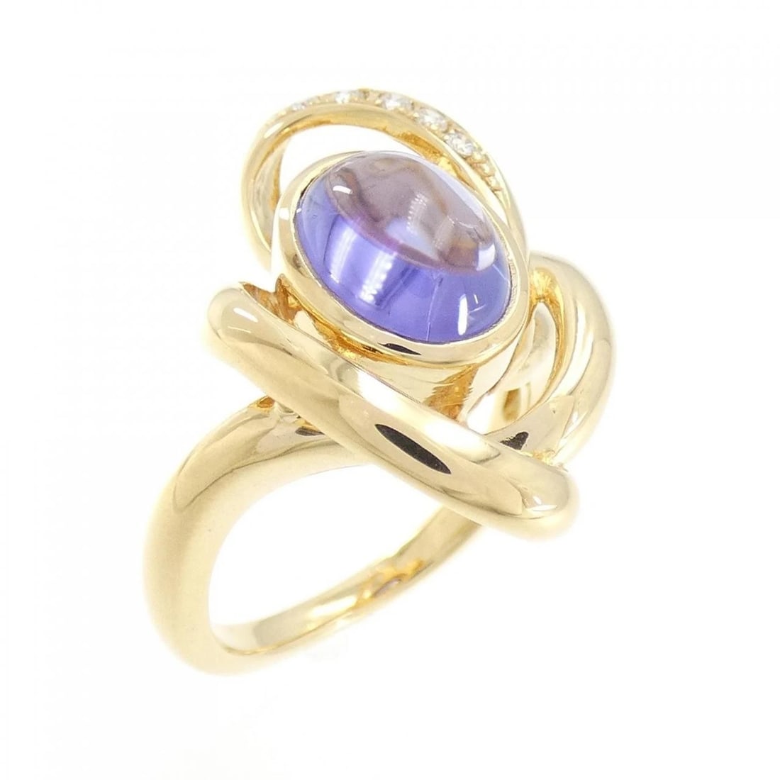 TASAKI TANZANITE RING: TASAKI Tanzanite Ring Brand: TASAKI Type: Ring Material: K18 Yellow Gold, Color: yellow gold Size: 5 (US size) Accessories: None Accessories Notice: When purchasing pre-owned goods, please