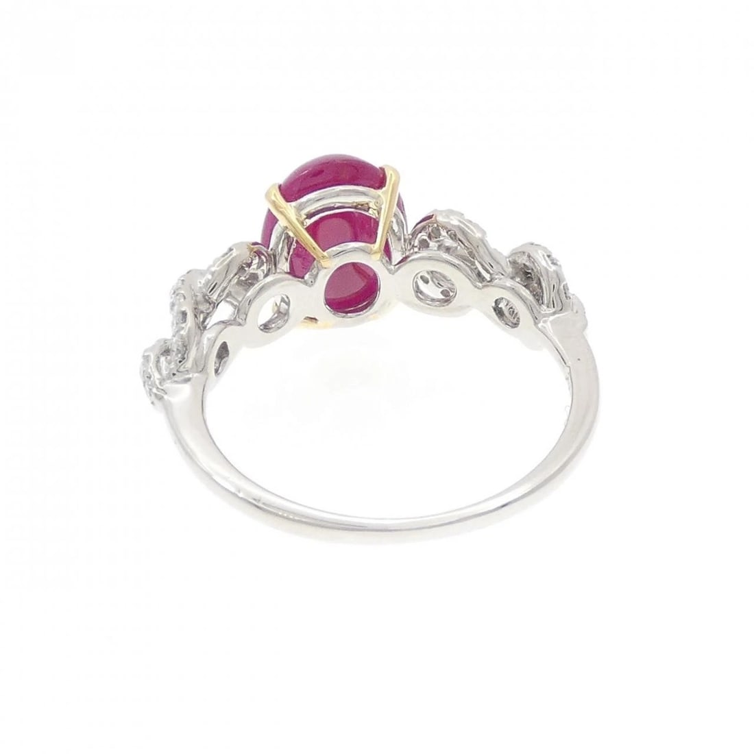 PT950 K18YG RUBY RING - 3