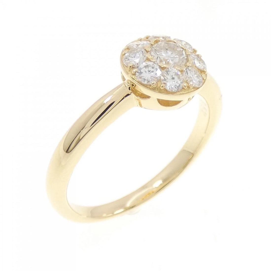 K18YG DIAMOND RING: K18YG Diamond Ring Brand: Unbranded Type: Ring Material: K18 Yellow Gold, Main Stone/Creation Natural Color: Yellow Gold Size: 6.5 ( US size) Accessories: None Accessories Notice: When