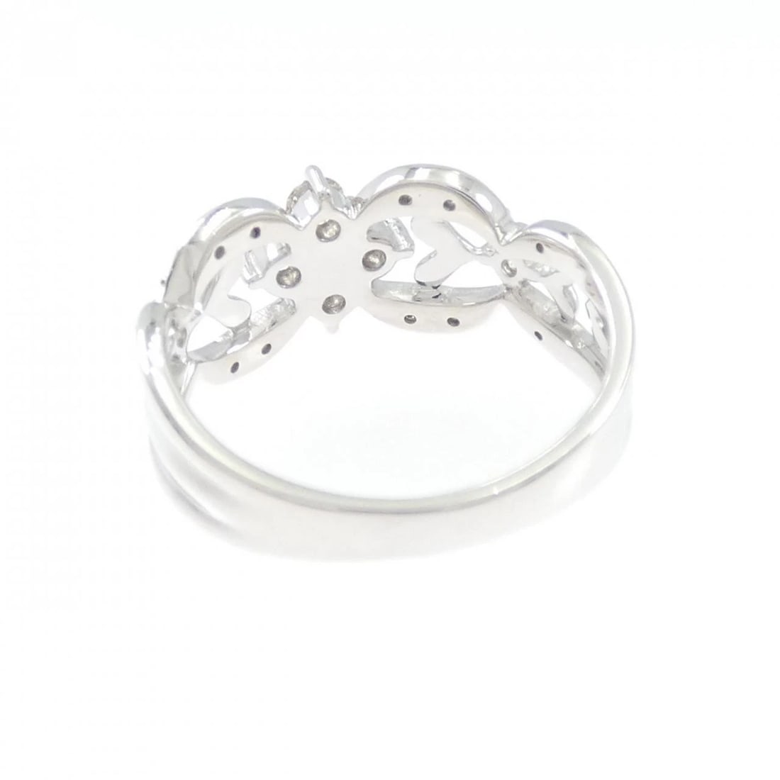 K18WG DIAMOND RING - 3