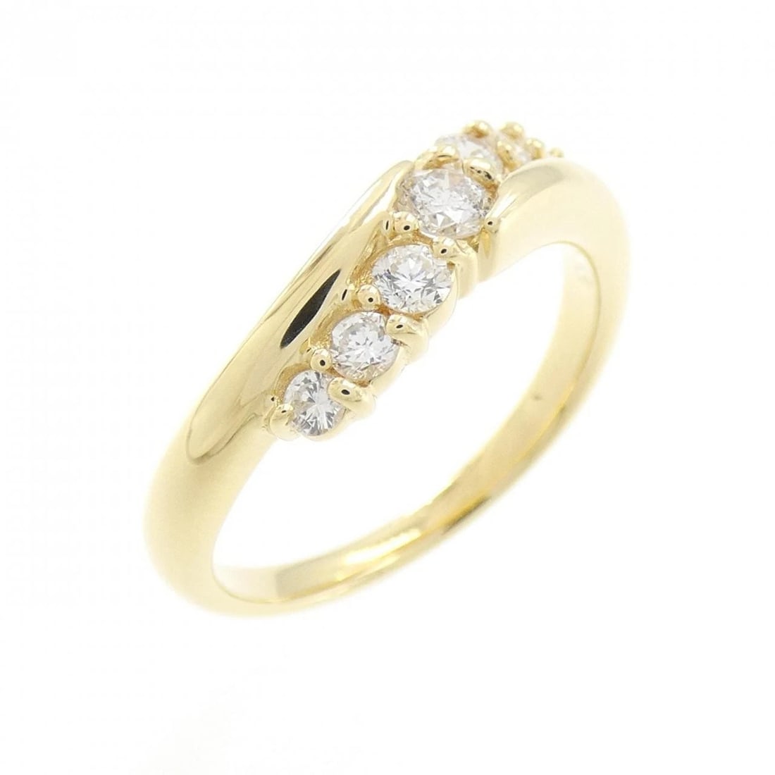 K18YG DIAMOND RING: K18YG Diamond Ring Brand: Unbranded Type: Ring Material: K18 Yellow Gold, Main Stone/Creation Natural Color: Yellow Gold Size: 5.5 -6 ( US size) Accessories: None Accessories Notice: When