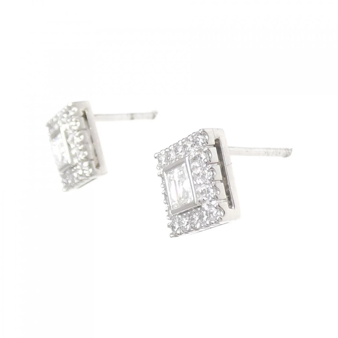 PT900 DIAMOND EARRINGS - 2