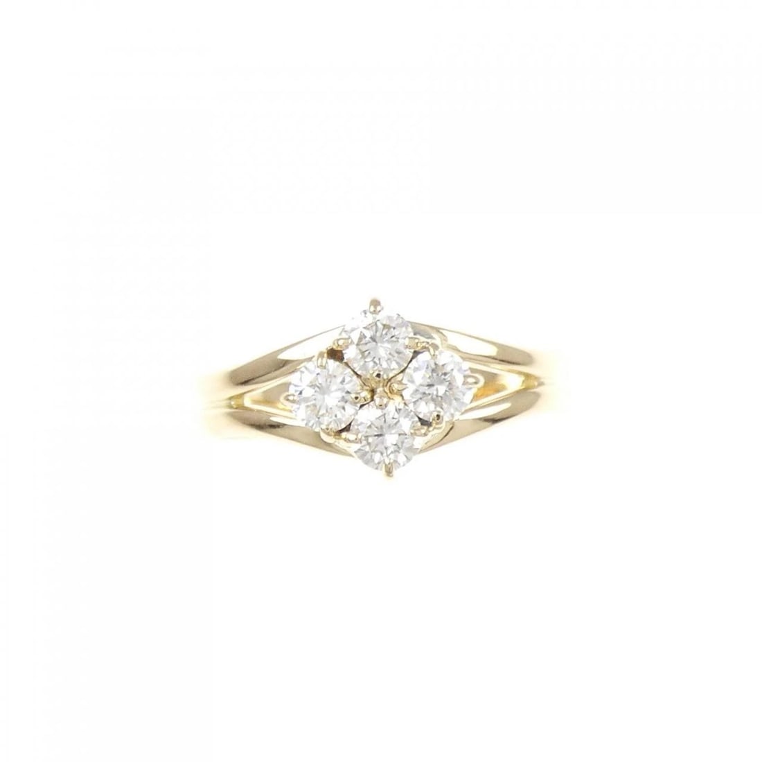 K18YG DIAMOND RING - 2