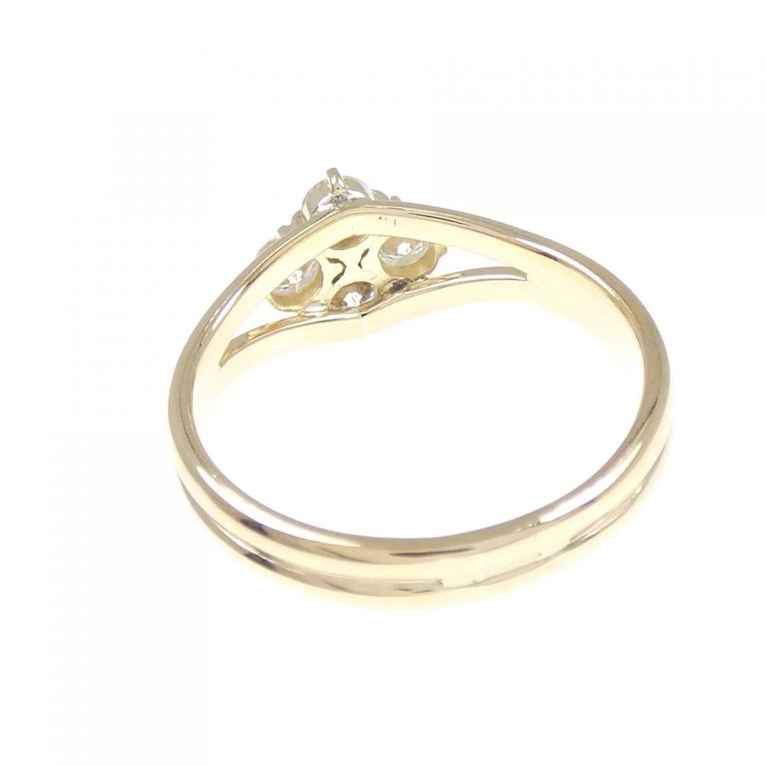 K18YG DIAMOND RING - 3