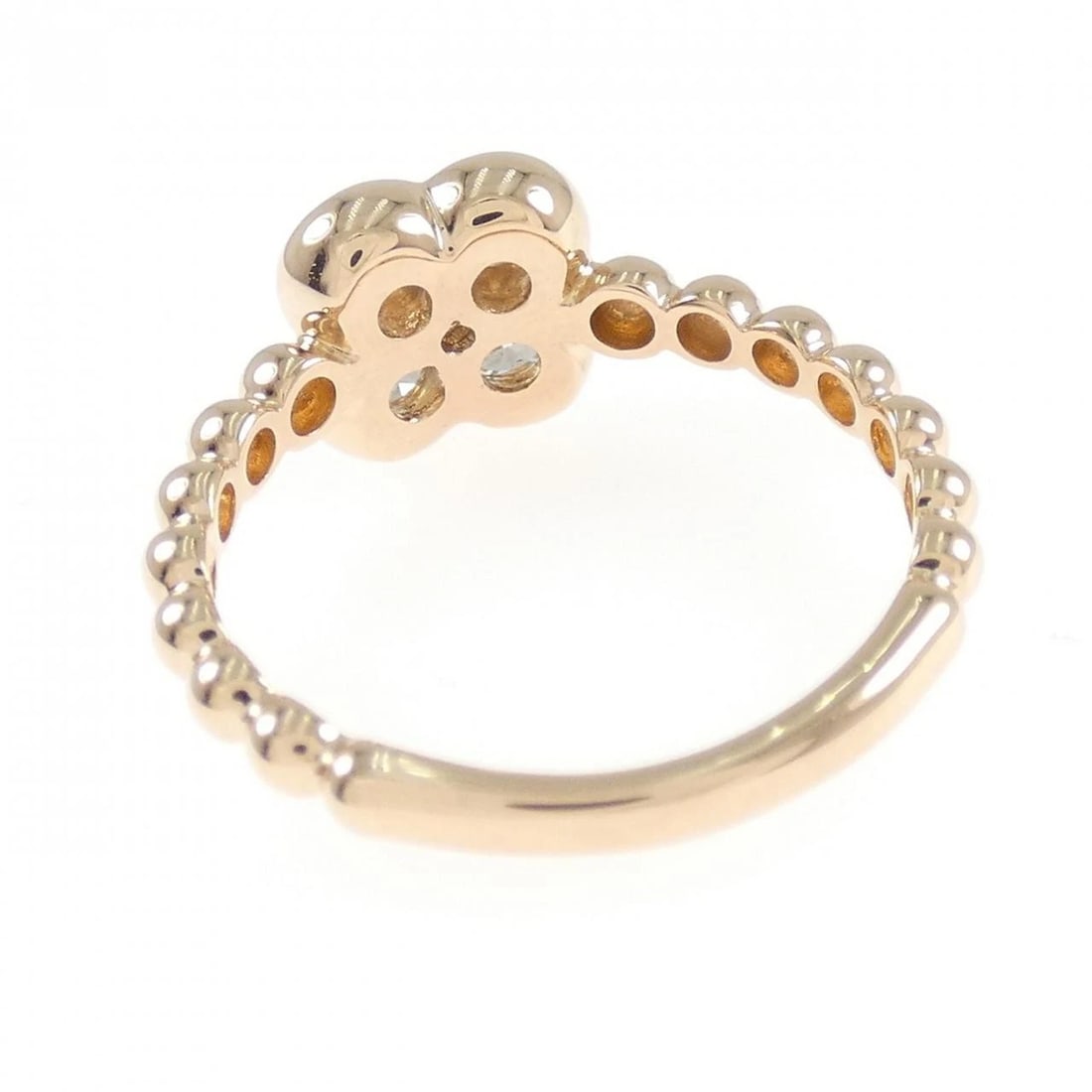K18PG FLOWER DIAMOND RING - 3