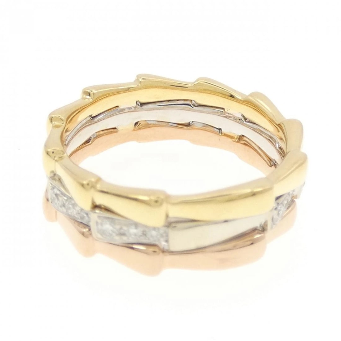 750 THREE COLOR DIAMOND RING - 3