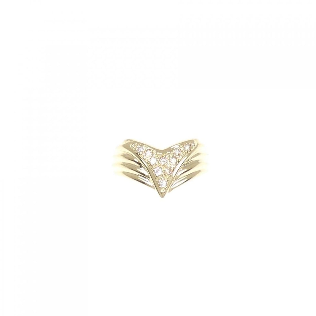 K18YG DIAMOND RING - 2