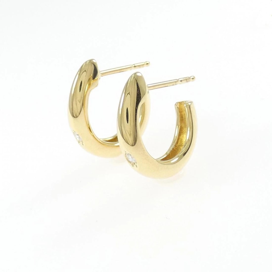 MIKIMOTO DIAMOND EARRINGS - 2