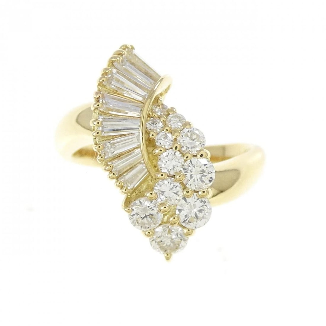 K18YG DIAMOND RING - 2