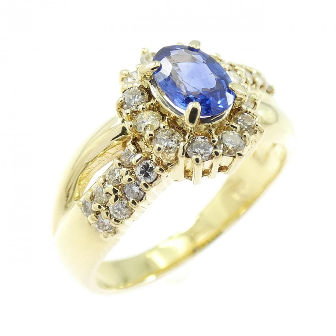 K18YG SAPPHIRE RING (1 of 3)