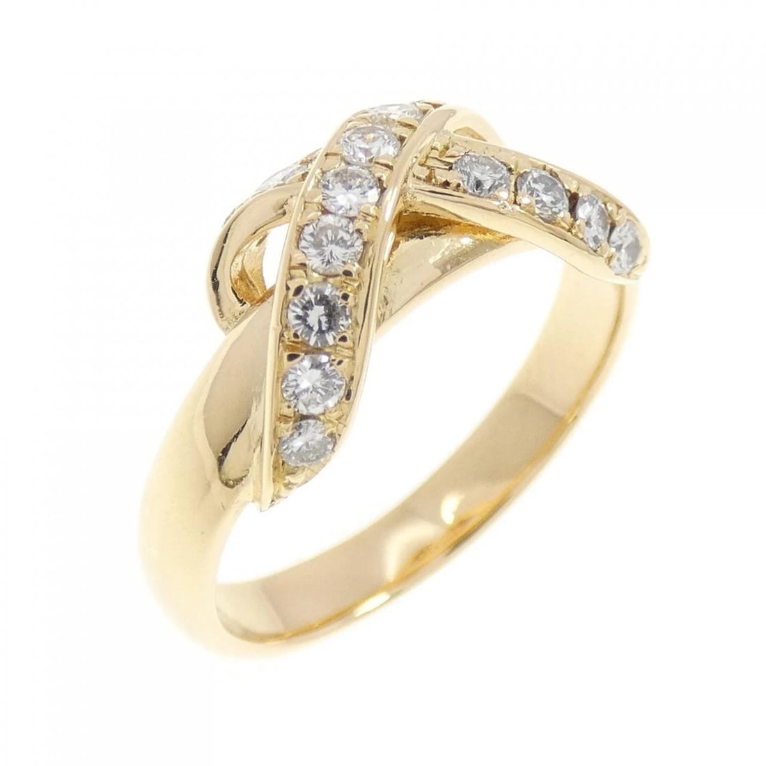 K18YG DIAMOND RING: K18YG Diamond Ring Brand: Unbranded Type: Ring Material: K18 Yellow Gold, Main Stone/Creation natural Color: Yellow Gold Size: 5 US Accessories: None Accessories Notice: When purchasing pr
