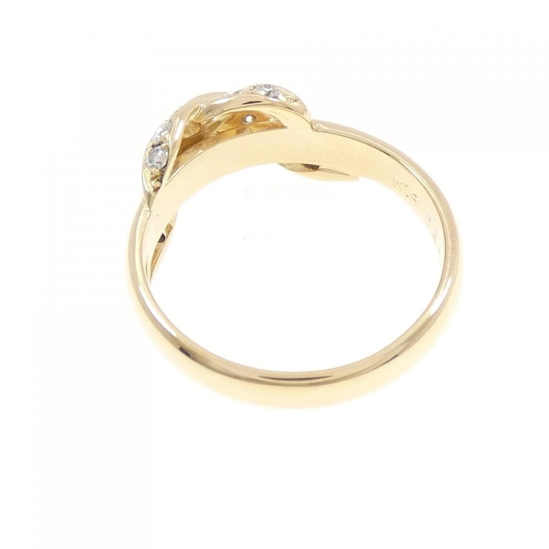 K18YG DIAMOND RING - 3