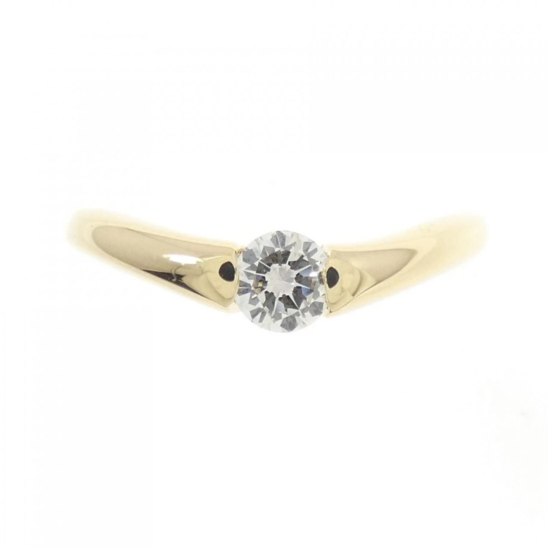 K18YG DIAMOND RING - 2