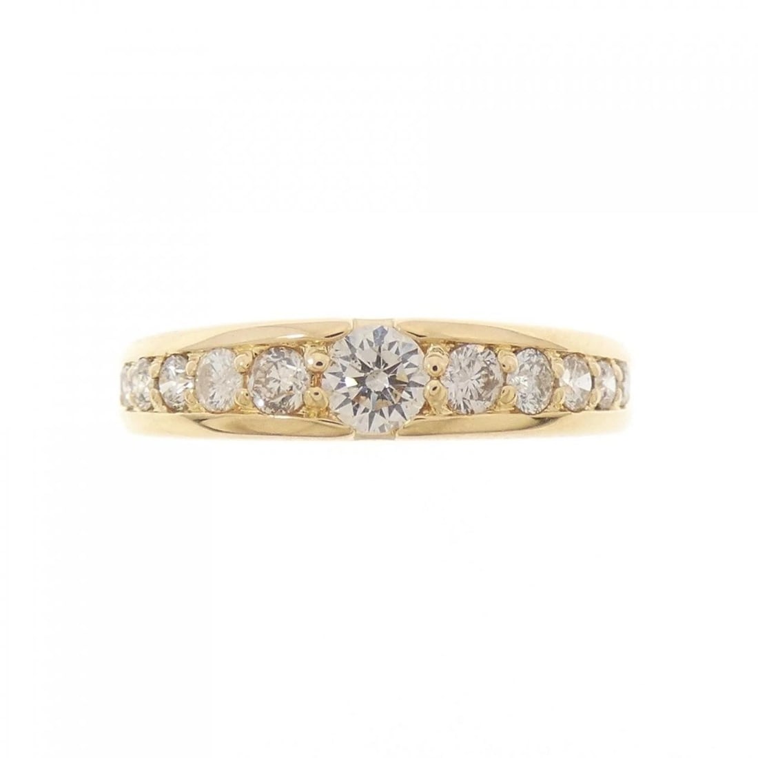 K18YG DIAMOND RING - 2