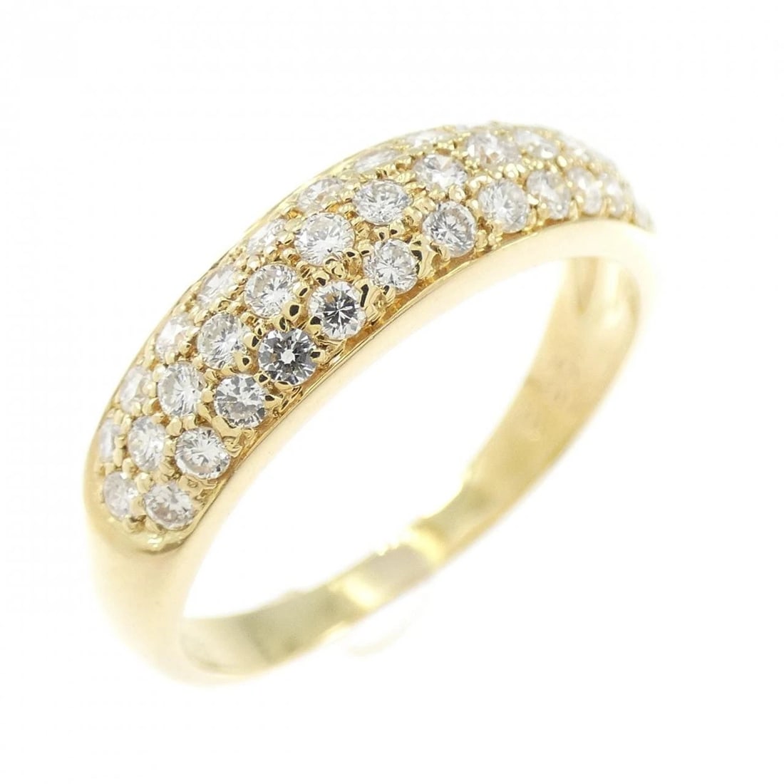 750YG DIAMOND RING: 750YG Diamond Ring Brand: Unbranded Type: Ring Material: 750 Yellow Gold, Main Stone/Creation natural Color: Yellow Gold Size: 5.5 US Accessories: None Accessories Notice: When purchasing