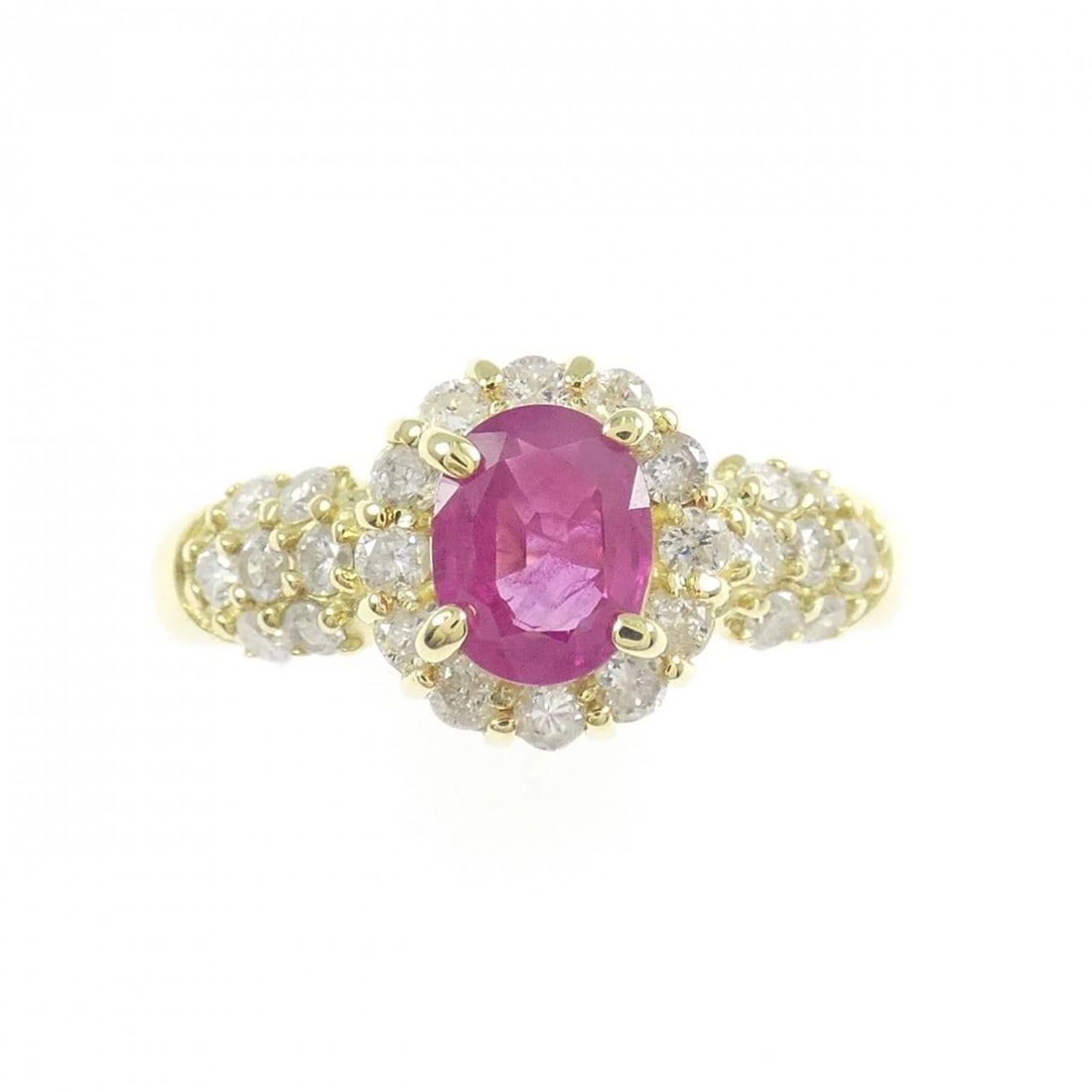 K18YG RUBY RING - 2