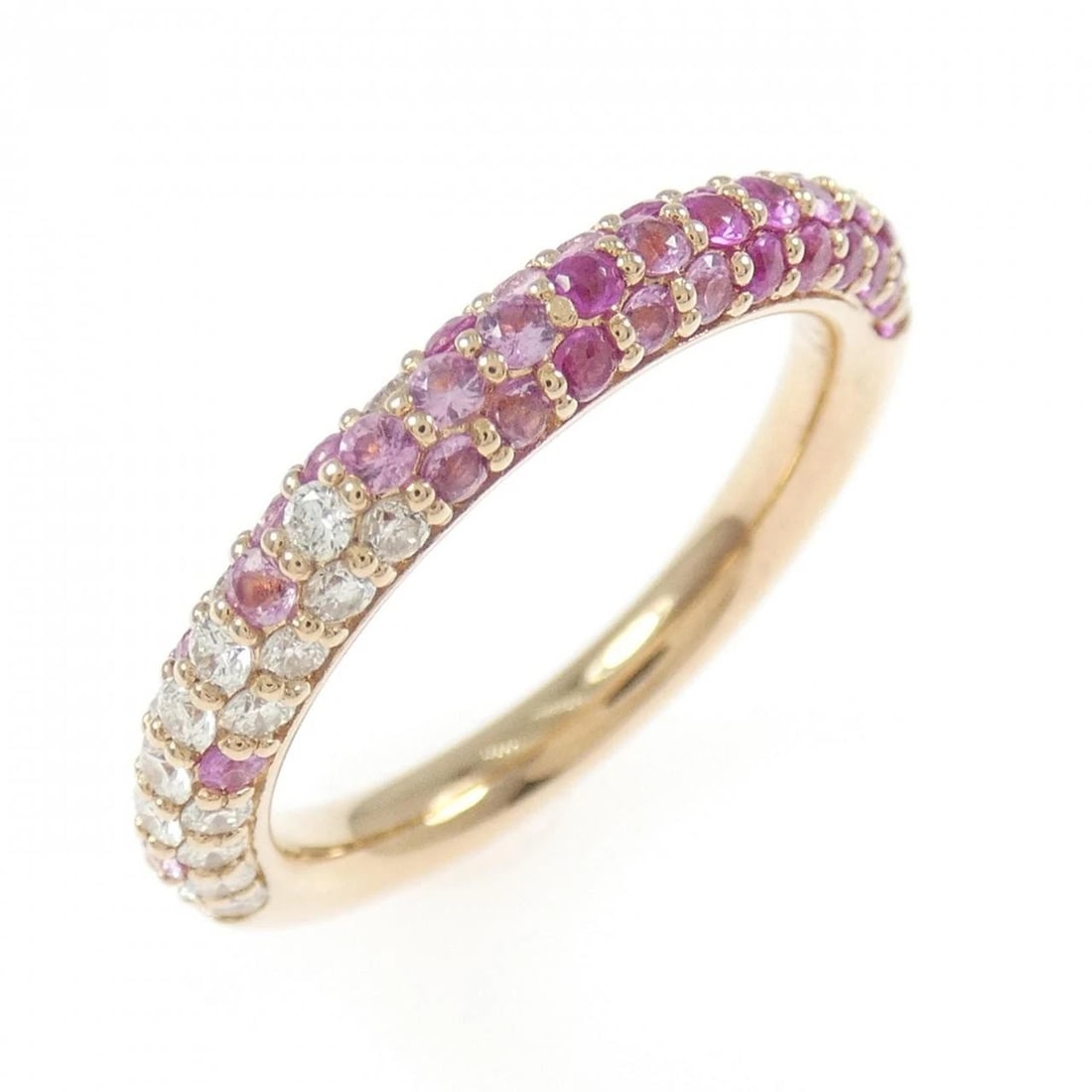 PONTE VECCHIO SAPPHIRE RING: Ponte Vecchio Sapphire Ring Brand: Ponte Vecchio Type: Ring Material: K18 Pink Gold, Color: Pink Gold Size: 5.5 (US size) Accessories: None Accessories Notice: When purchasing pre-owned go