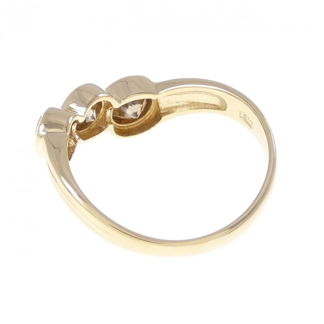 K18YG DIAMOND RING - 3