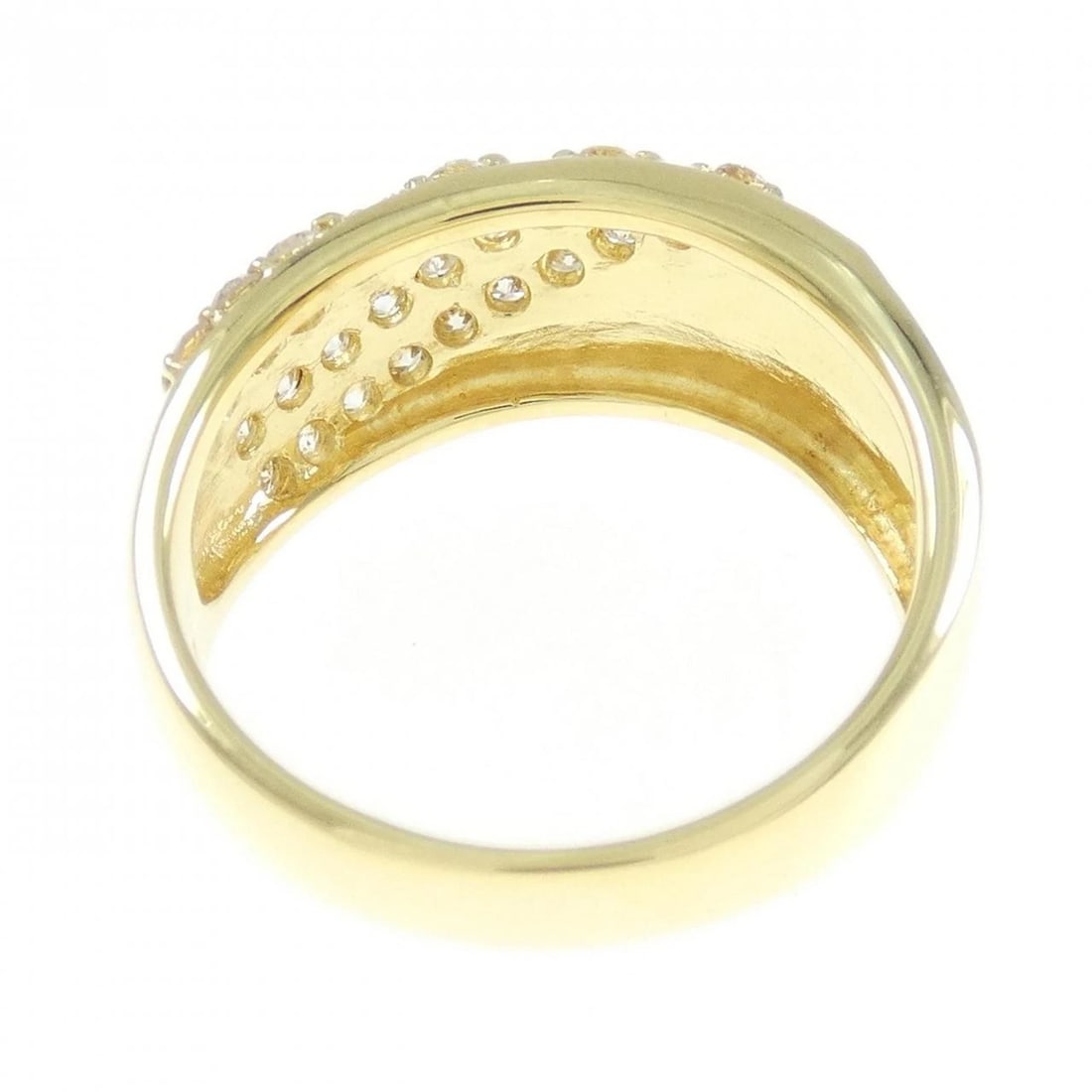 K18YG DIAMOND RING - 3