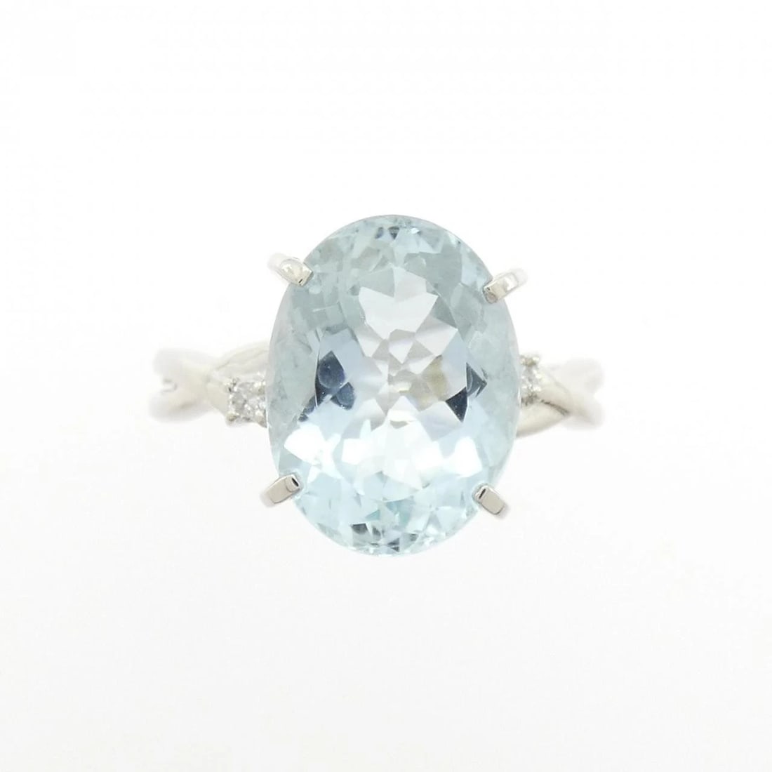 PT900 AQUAMARINE RING - 2
