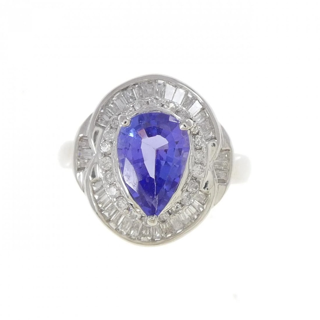 PT900 TANZANITE RING - 2