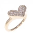 K18PG HEART DIAMOND RING: K18PG Heart Diamond Ring Brand: Unbranded Type: Ring Material: K18 Pink Gold, Main Stone/Creation NAtural Color: pink Size: 5 US Accessories: None Accessories Notice: When purchasing