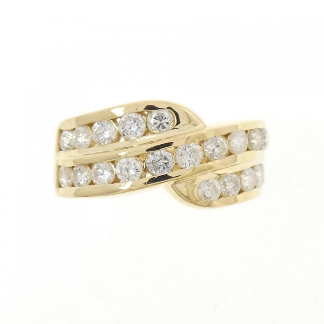 K18YG DIAMOND RING: K18YG Diamond Ring Brand: Unbranded Type: Ring Material: K18 Yellow Gold, Main Stone/Creation Natural Color: YG Size: 6.5 US Accessories: None Accessories Notice: When purchasing pre-owned