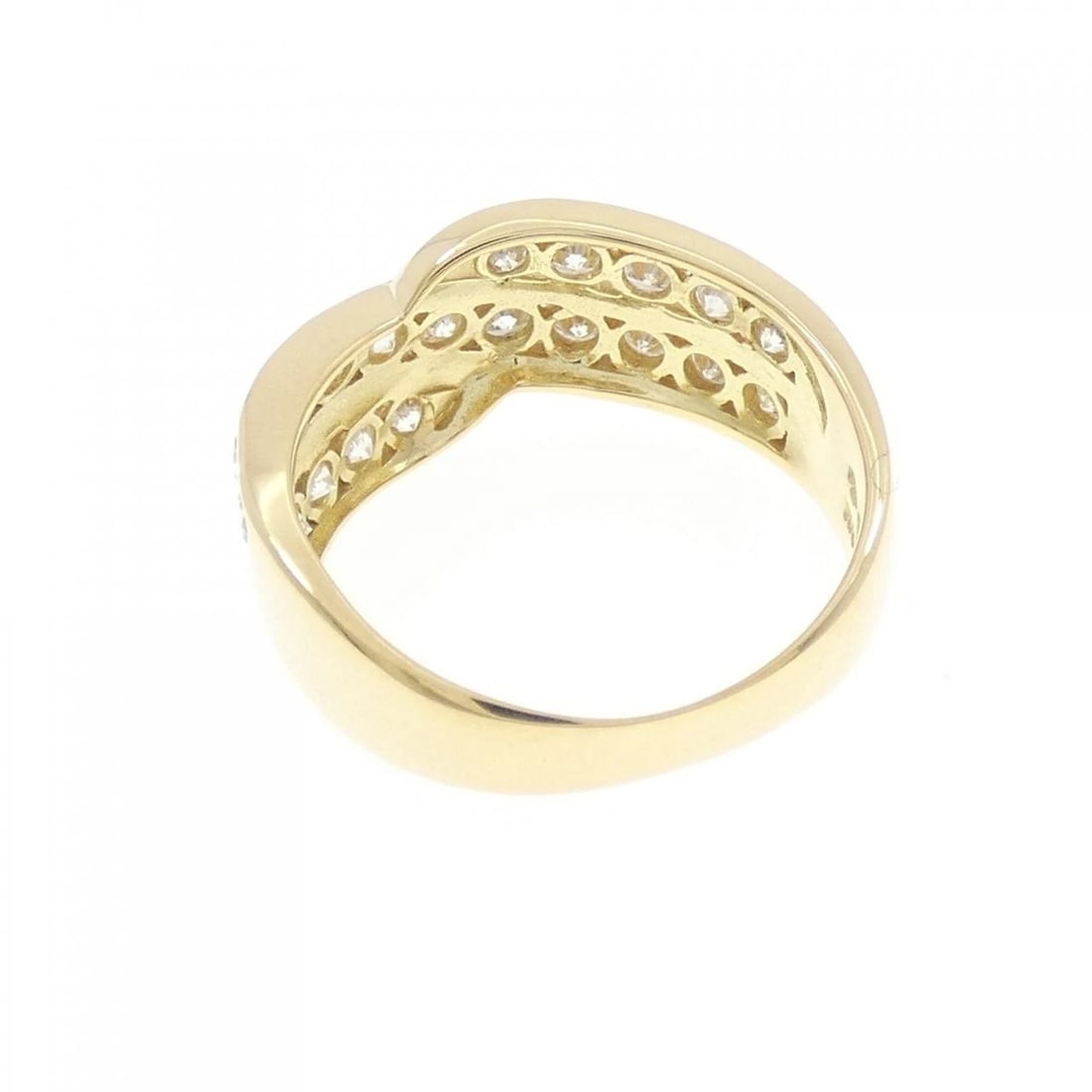 K18YG DIAMOND RING - 2