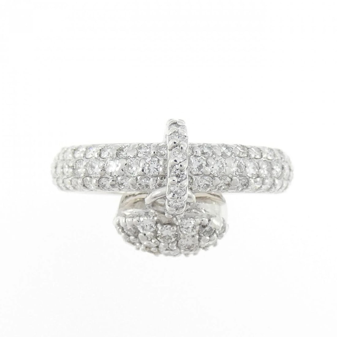 PONTE VECCHIO HEART DIAMOND RING: Ponte Vecchio Heart Diamond Ring Brand: Ponte Vecchio Type: Ring Material: K18 White Gold, Main Stone/Creation Natural Color: White Size: 4-4.5 (US size) Accessories: None Accessories Notice: