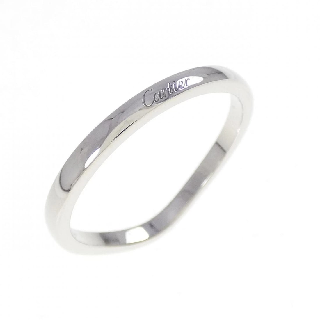 CARTIER BALLERINA RING: Cartier Ballerina Ring Brand: CARTIER Type: Ring Material: Platinum 950, Color: White Size: US 9.75 Accessories: None Accessories Notice: When purchasing pre-owned goods, please refer to the