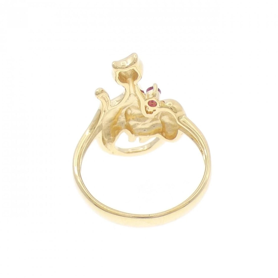 K18YG CAT RUBY RING - 3