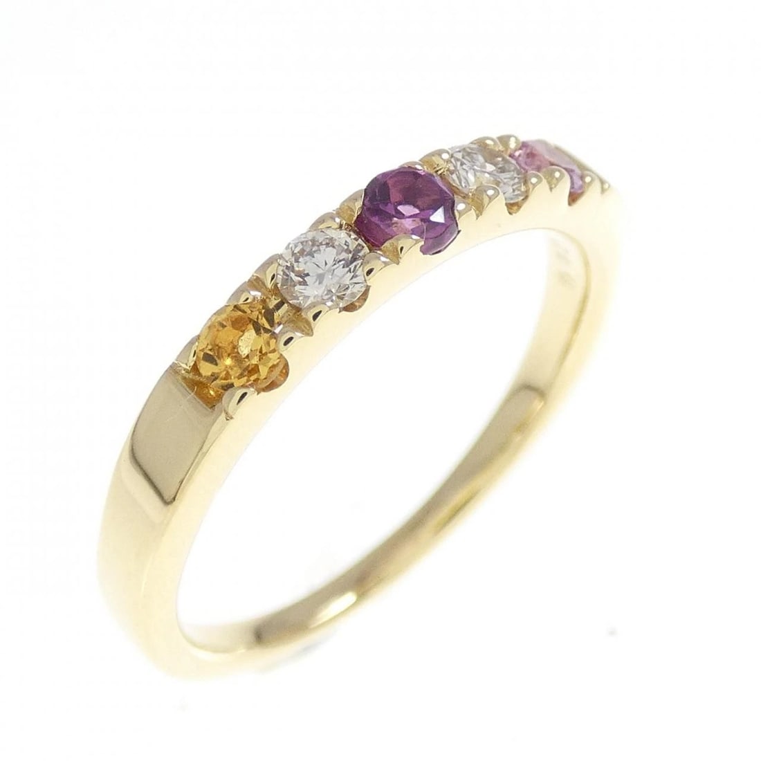 K18YG COLOR STONE RING: K18YG Color Stone Ring Brand: Unbranded Type: Ring Material: K18 Yellow Gold, Main Stone/Creation Sapphire Color: Yellow Gold Size: 6 US Accessories: None Accessories Notice: When purchasi