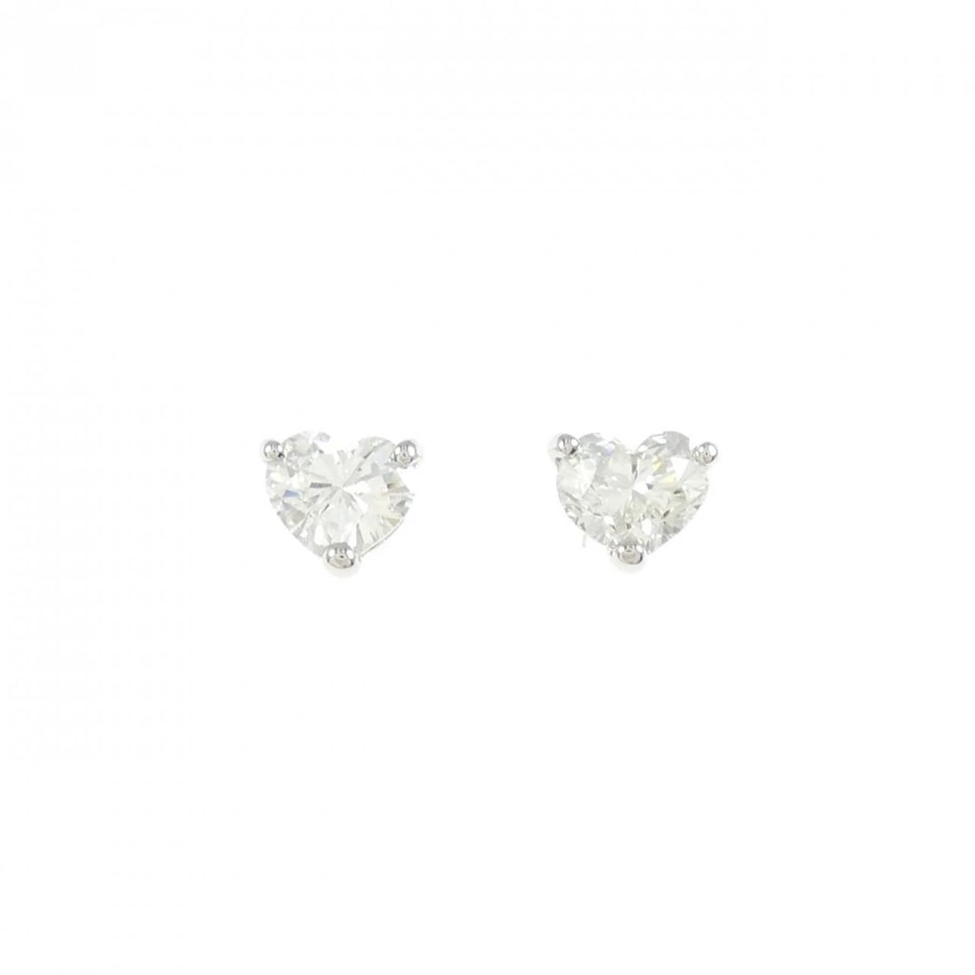 PT900 ST DIAMOND EARRINGS: PT900 ST Diamond Earrings Brand: Unbranded Type: Earrings Material: Platinum 900 Platinum SST, Color: None Size: ActualSize HxW: 5.0mmx6.1mm Accessories: None Accessories Notice: When