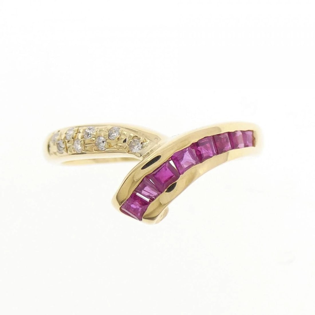 K18YG RUBY RING - 2