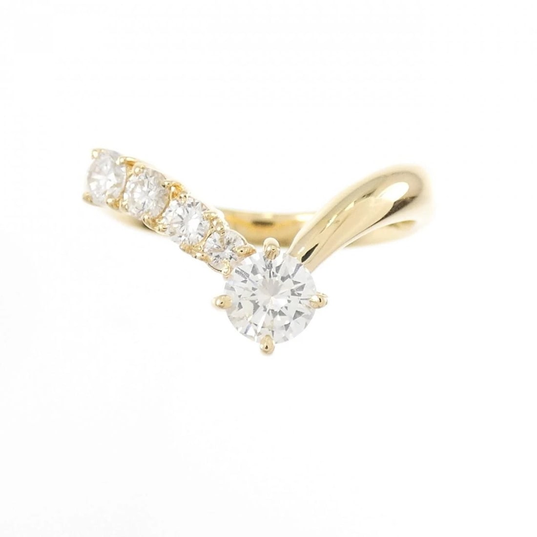 K18YG DIAMOND RING - 2