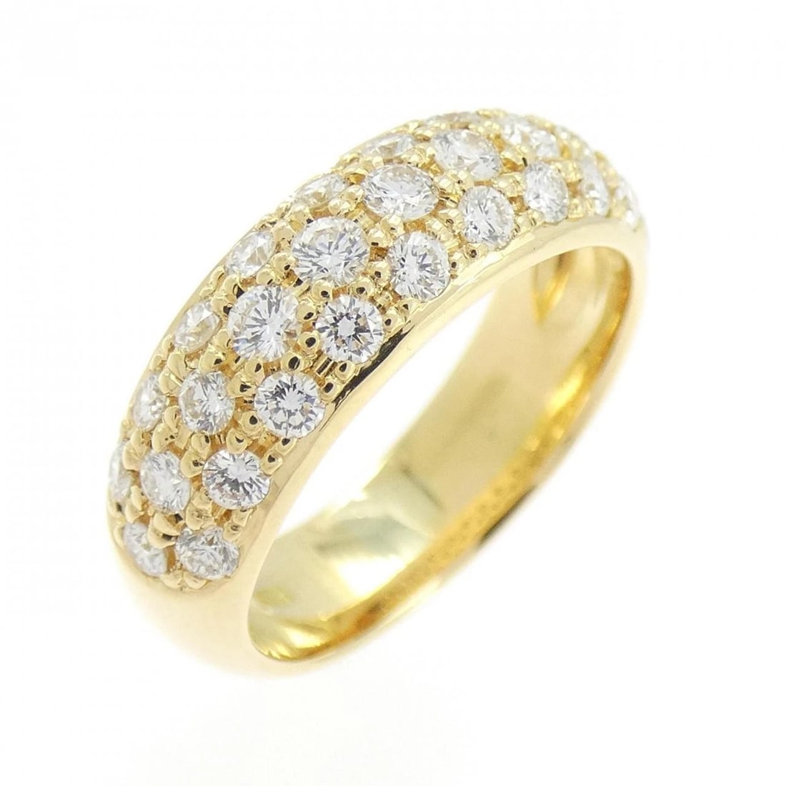 K18YG DIAMOND RING: K18YG Diamond Ring Brand: Unbranded Type: Ring Material: K18 Yellow Gold, Main Stone/Creation natural Color: Yellow Gold Size: 5 US Accessories: None Accessories Notice: When purchasing pr