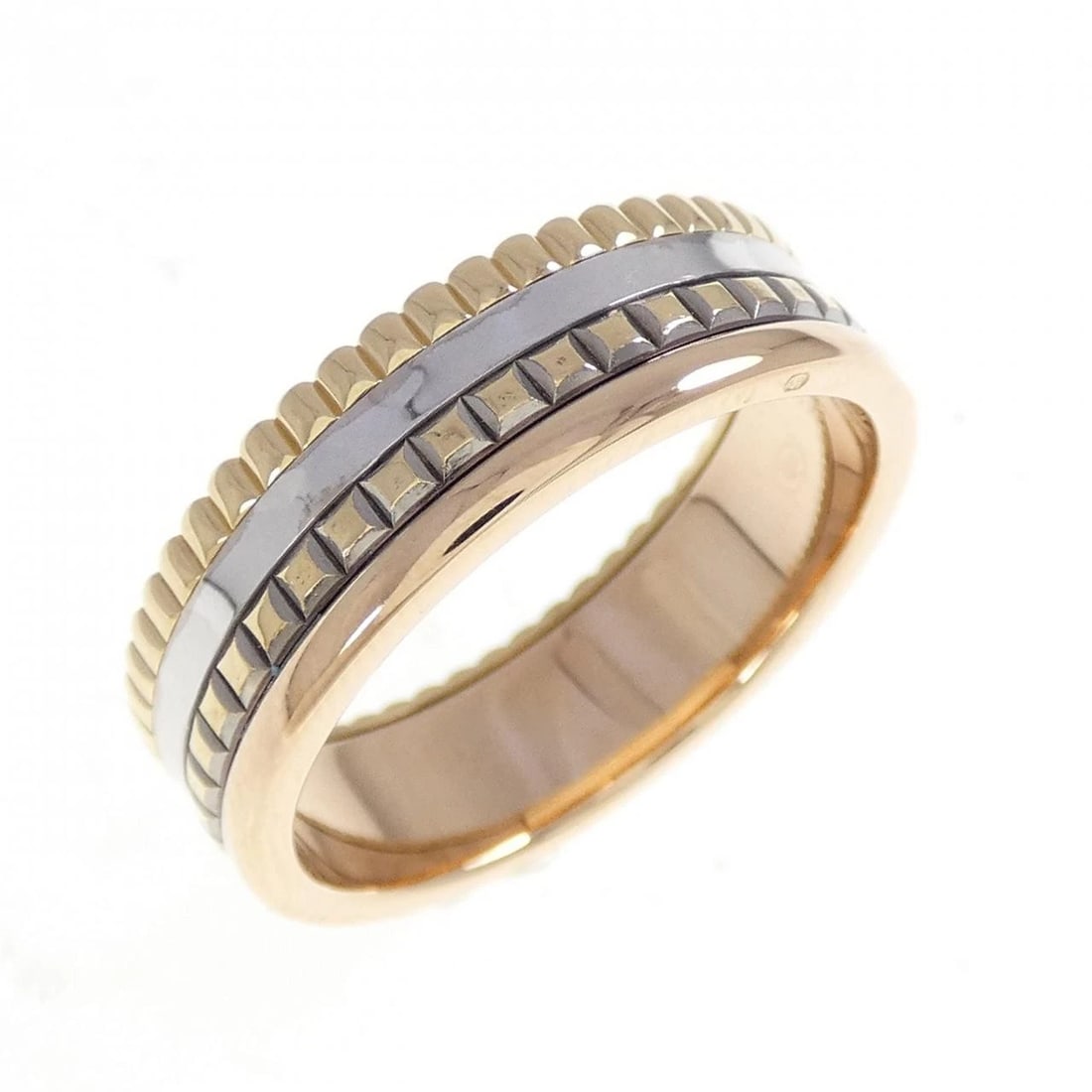 BOUCHERON QUATRE SMALL RING: Boucheron Quatre Small Ring Brand: Boucheron Type: Ring Material: 750 Yellow Gold 750 White Gold 750 Pink Gold PVD, Color: Yellow Gold White Gold Pink Gold Size: 10 (US size) Accessories: