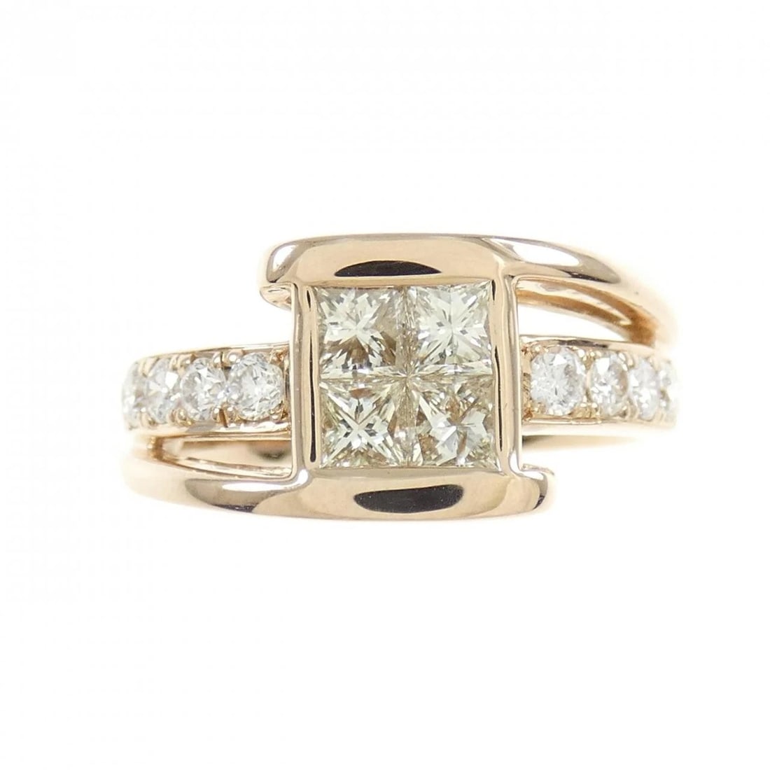 K18PG DIAMOND RING - 2