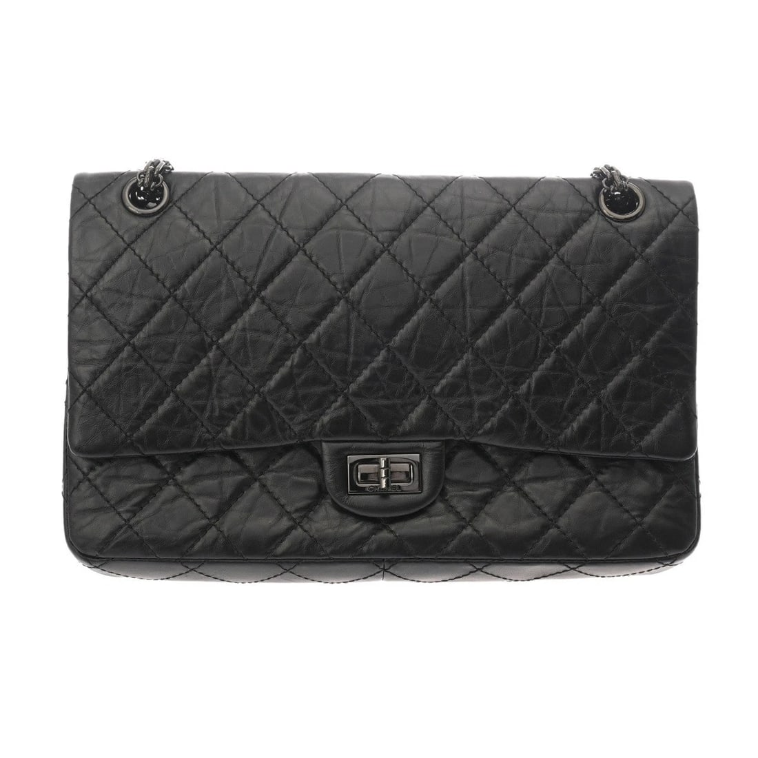 CHANEL 2.55 MINI HANDBAG BLACK HANDBAG HANDBAG (1 of 2)