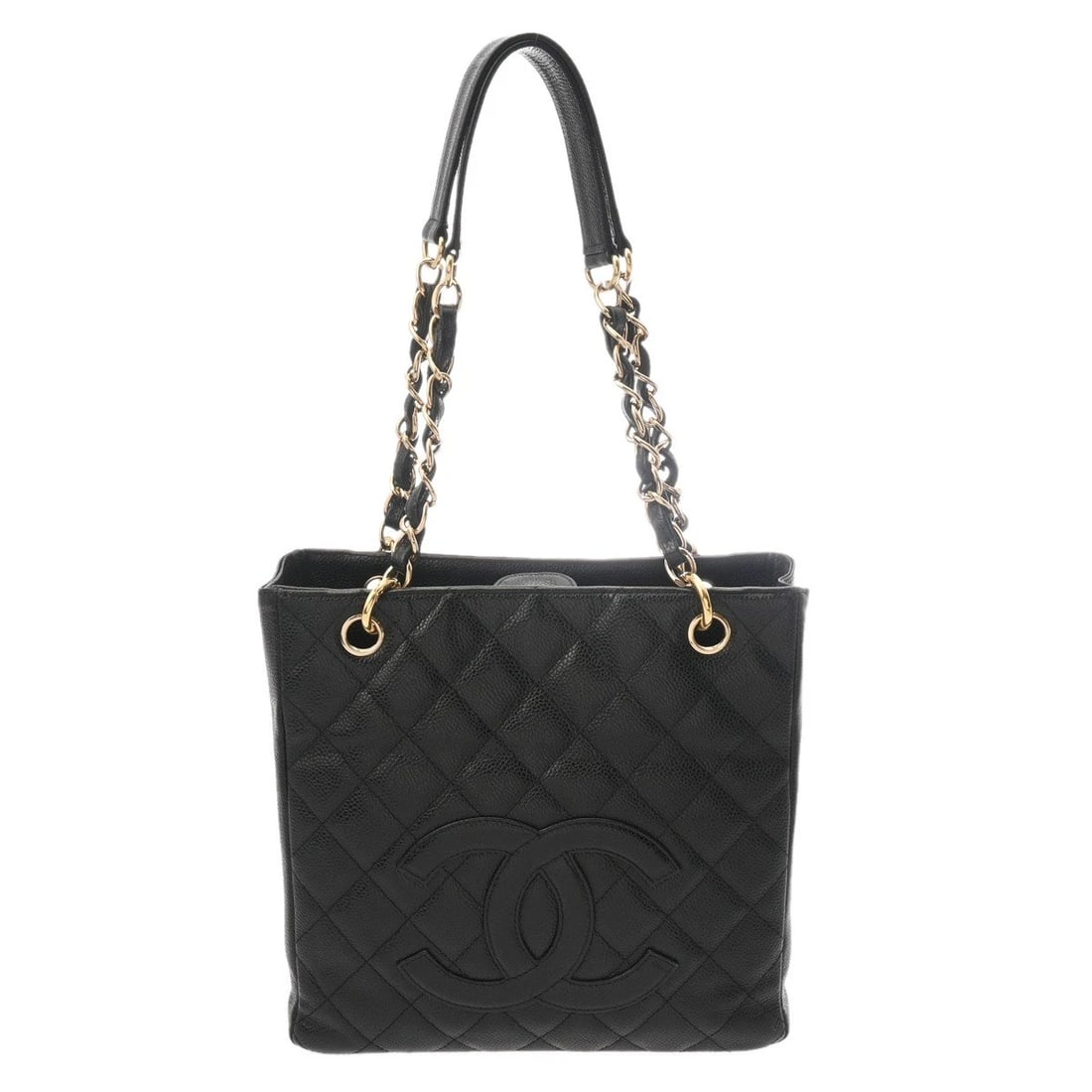 CHANEL PST A50994 MATRASSE CAVIARSKIN BLACK TOTE BAG TOTE BAG: CHANEL PST A50994 Matrasse Caviarskin black Tote Bag Tote Bag Brand: CHANEL Type: Tote Bag Material: Caviarskin Color: black × Gold Metal Size: H:about 9.4inch W:about 9.8inch (maximum) D:about 3