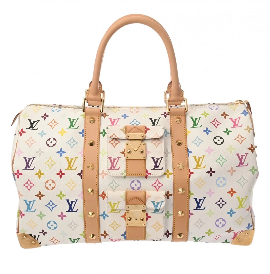 LOUIS VUITTON KIEPOL 45 MONOGRAM MULTICOLOR BRON BOSTON BAG (1 of 7)