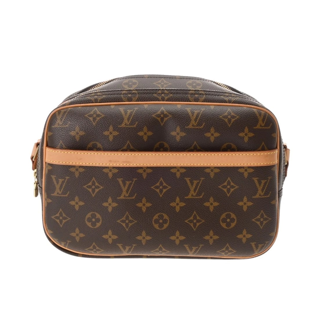LOUIS VUITTON REPORTER PM MONOGRAM CANVAS BROWN SHOULDER BAG (1 of 7)