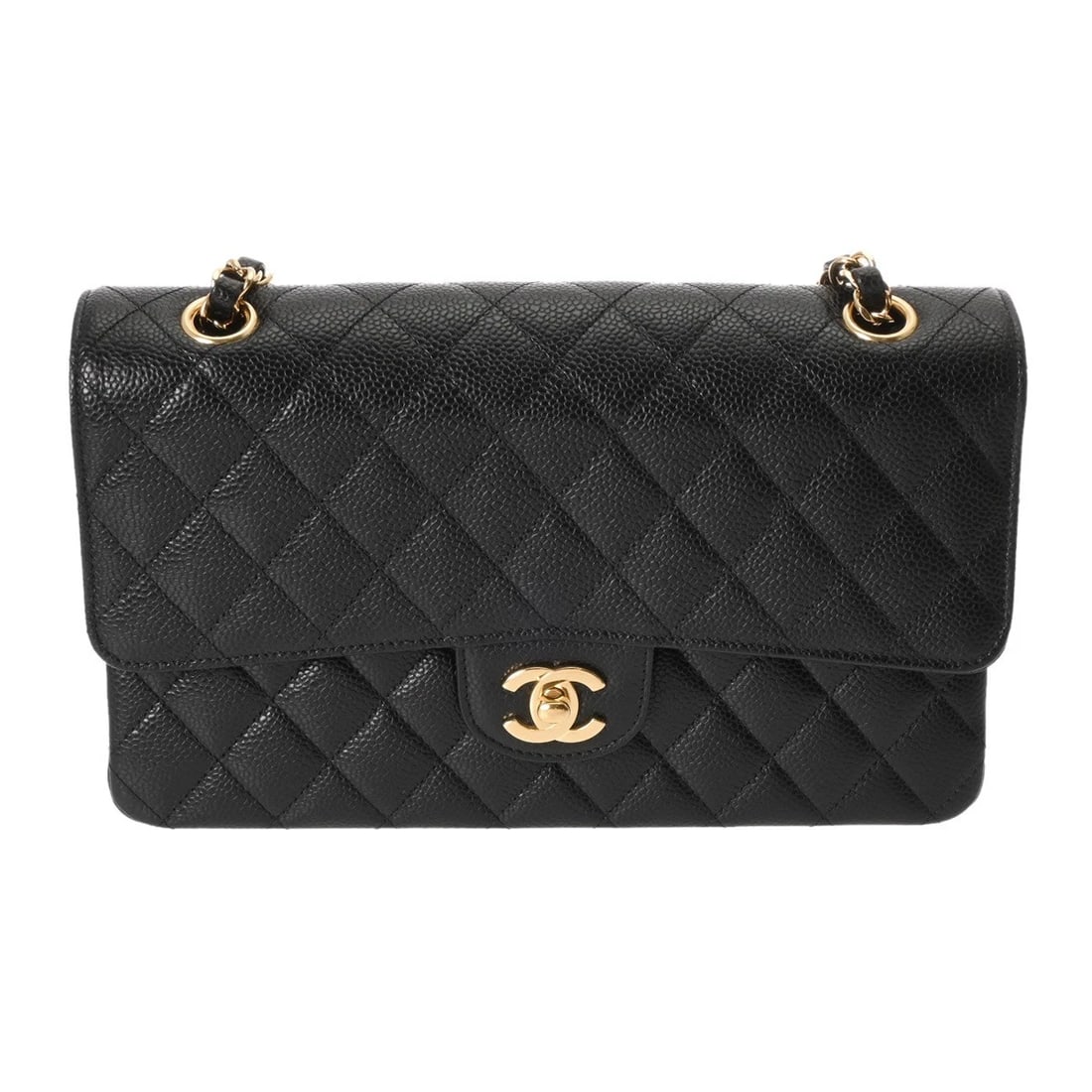 CHANEL CLASSIC HANDBAG MATRASSE BLACK SHOULDER BAG SHOULDER BAG: CHANEL Classic Handbag Matrasse black Shoulder Bag Shoulder Bag Brand: CHANEL Type: Shoulder Bag Material: Grained calfskin Color: black × Gold Metal Size: H:about 6.3inch W:about 10.0inch D:abou