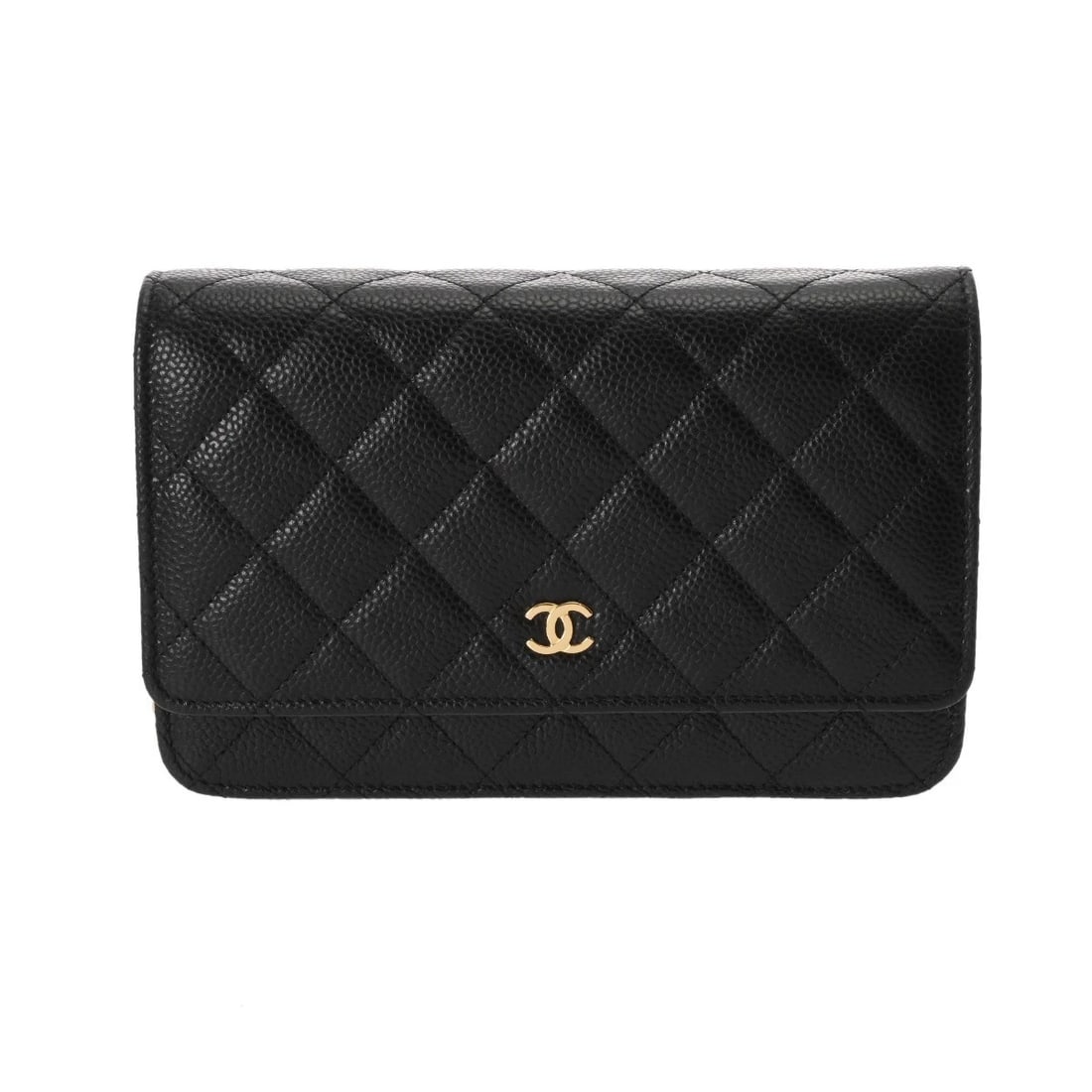 CHANEL CLASSIC CHAIN WALLET MATRASSE BLACK SHOULDER BAG SHOULDER BAG: CHANEL Classic Chain Wallet Matrasse black Shoulder Bag Shoulder Bag Brand: CHANEL Type: Shoulder Bag Material: Grained calfskin Color: black × Gold Metal Size: H:about 4.7inch W:about 7.7inch D: