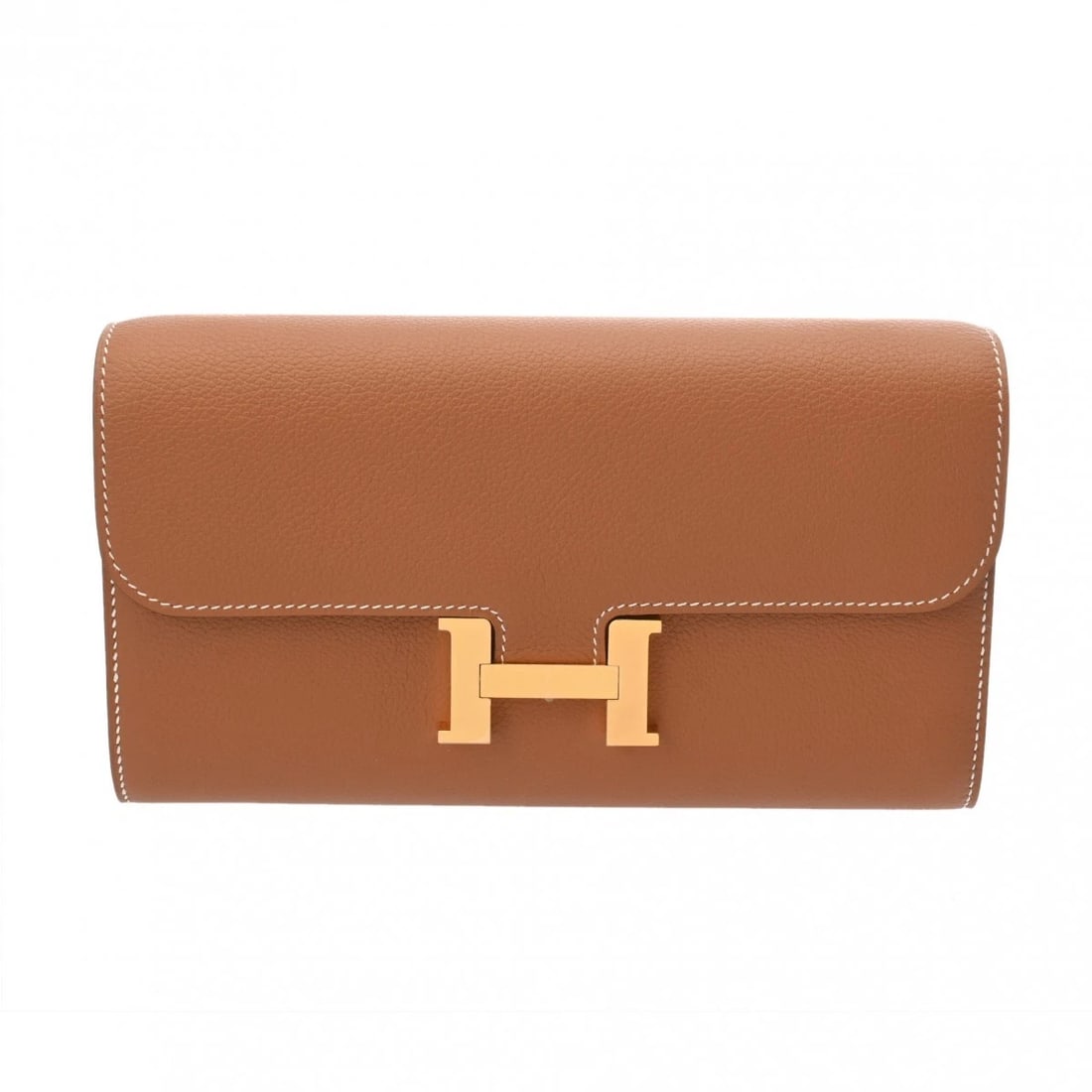 HERMES CONSTANCE LONG TO GO EVERCOLOR GOLD PURSE PURSE (1 of 9)