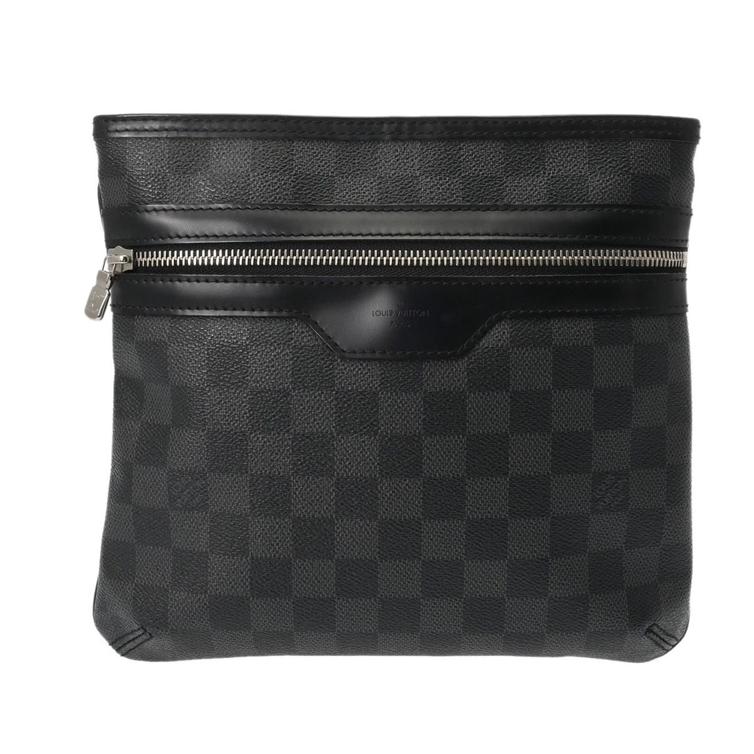 LOUIS VUITTON TOMAS DAMIER GRAFITTE DAMIER CANVAS BLACK MENS SHOULDER BAG SHOULDER BAG (1 of 9)