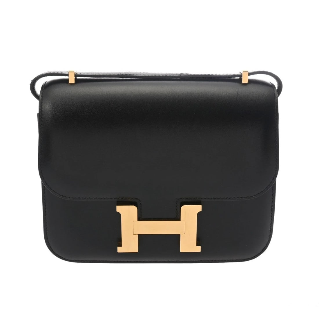 HERMES CONSTANCE 3 18 BOX SCARF BLACK SHOULDER BAG SHOULDER BAG (1 of 10)