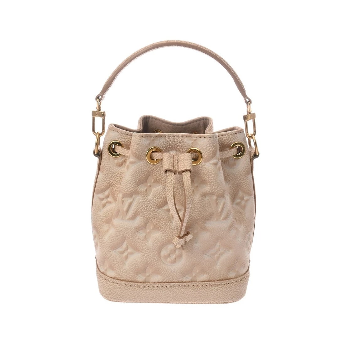 LOUIS VUITTON NANO NOE SUMMER STARDUST COLLECTION SHOULDER BAG: LOUIS VUITTON Nano Noe Summer Stardust Collection Shoulder Bag Brand: LOUIS VUITTON Type: Shoulder Bag Material: leather Color: beige Size: H:about 5.9inch W:about 5.1inch D:about 3.9inch Shoulder