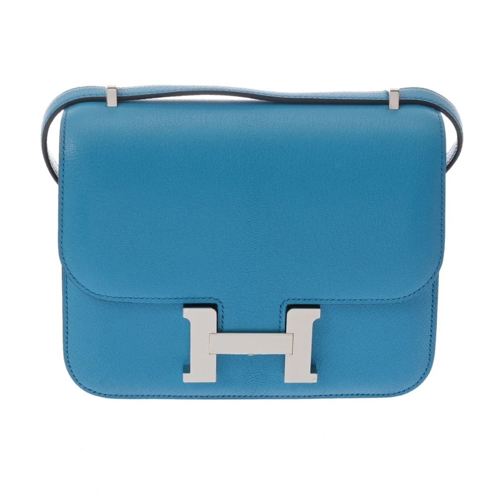 HERMES CONSTANCE 3 18 MIROIR SHAVE BLUE FRIDA SHOULDER BAG SHOULDER BAG (1 of 7)