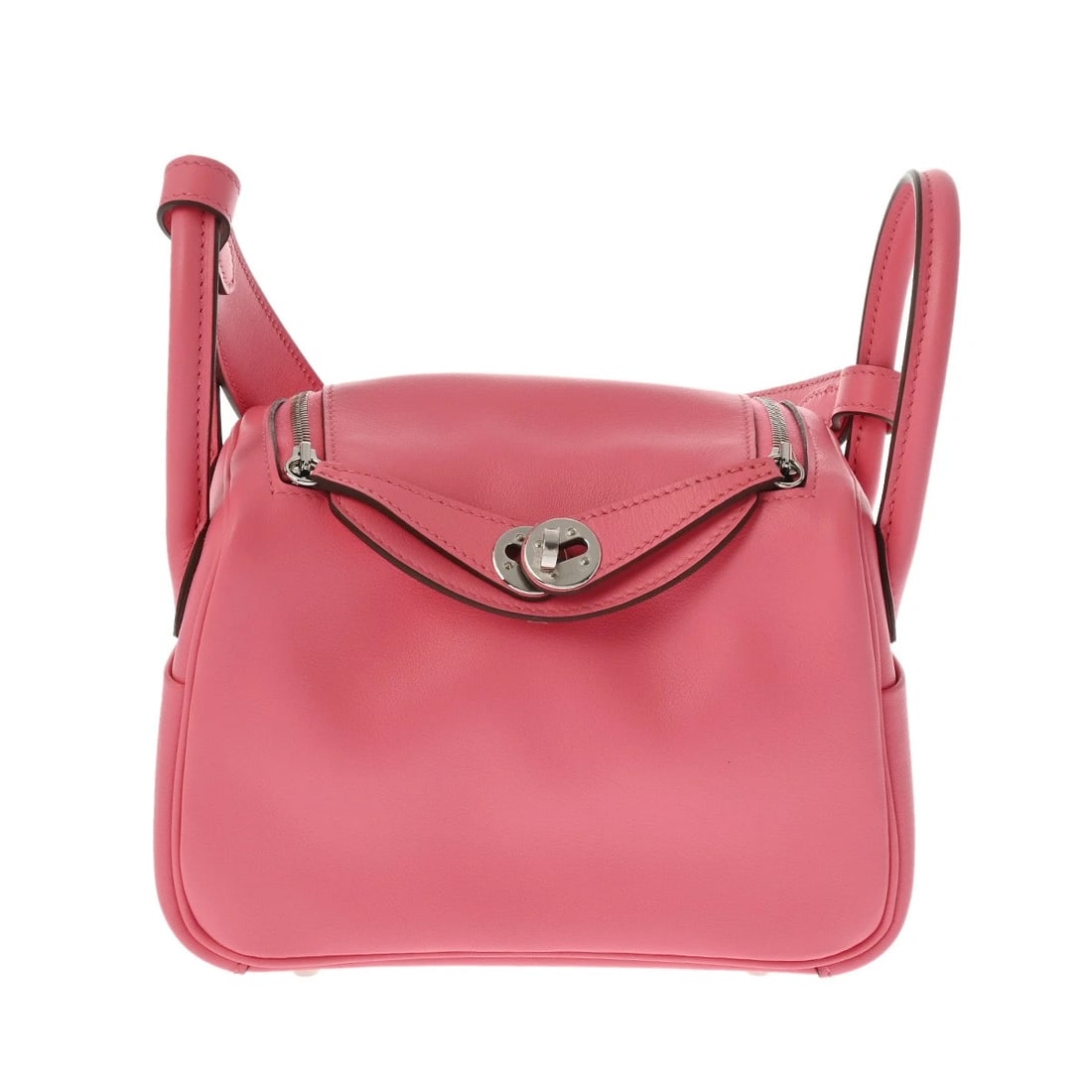 HERMES LINDY MINI VAUX SWIFT ROSE AZALEE SHOULDER BAG SHOULDER BAG: HERMES Lindy Mini Vaux Swift Rose Azalee Shoulder Bag Shoulder Bag Brand: HERMES Type: Shoulder Bag Material: Vaux Swift Color: Rose Azalee × SilverMetal Size: H:about 5.1inch W:about 7.5inch